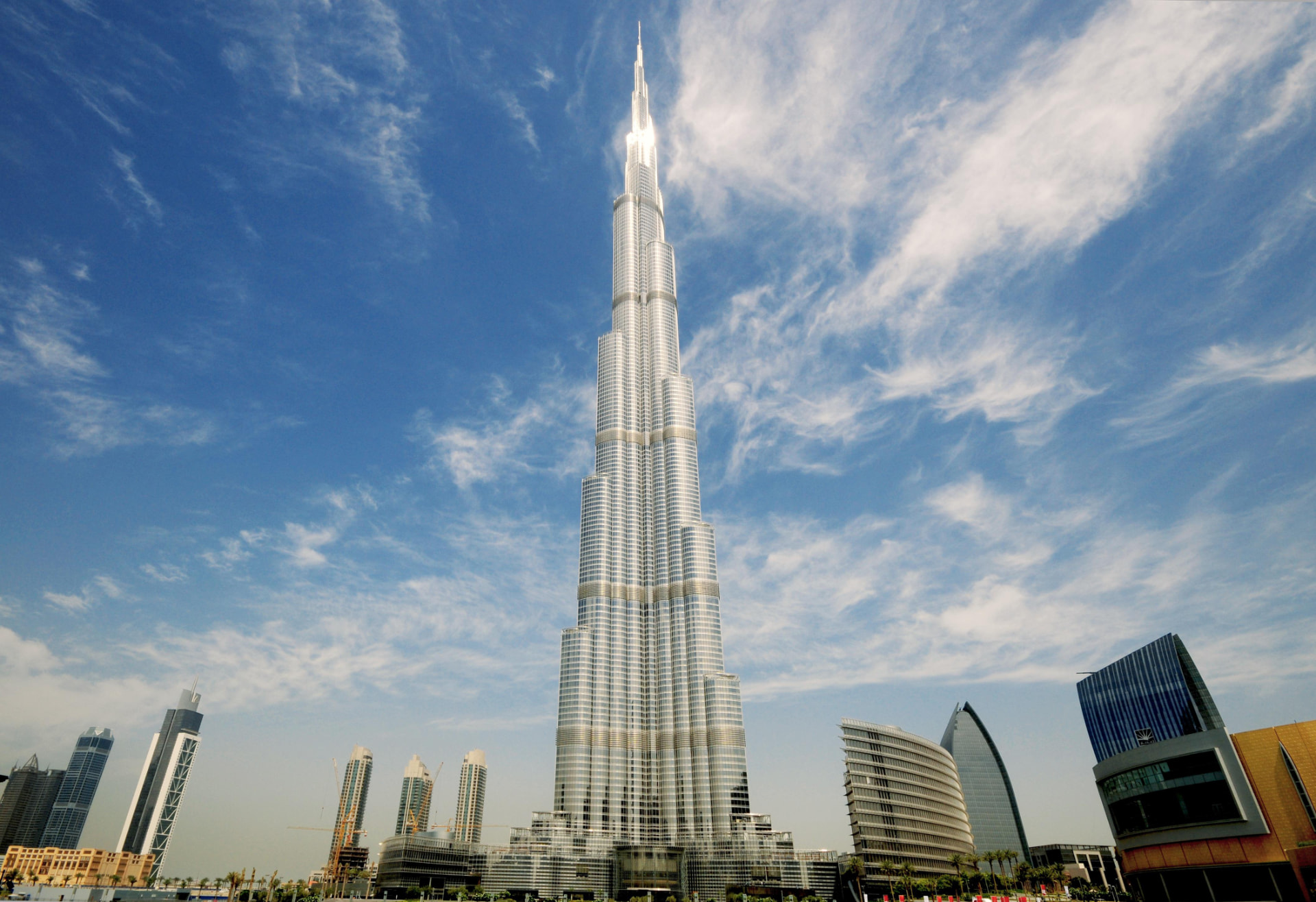 Burj Khalifa rising above the Downtown Dubai skyline